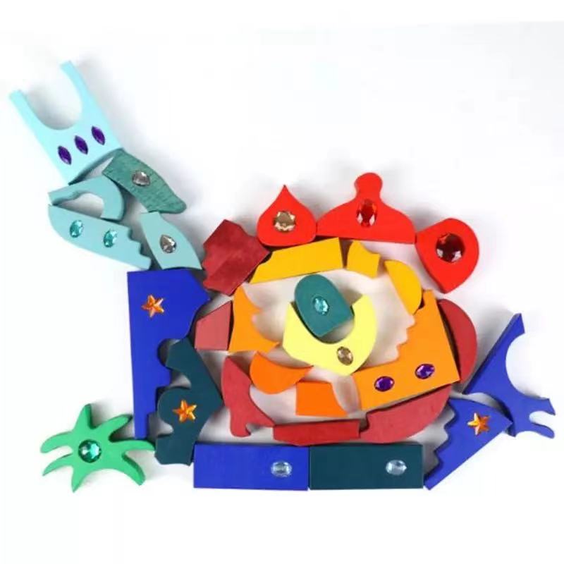 Mandala scintillant en bois - Jouets en bois ouverts Orient