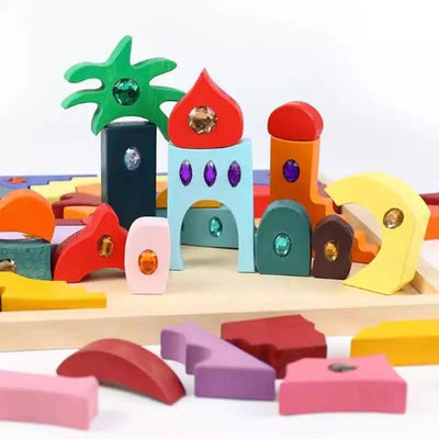 Mandala scintillant en bois - Jouets en bois ouverts Orient