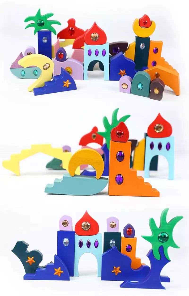 Mandala scintillant en bois - Jouets en bois ouverts Orient