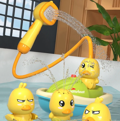 Saupoudrer des canards de bain