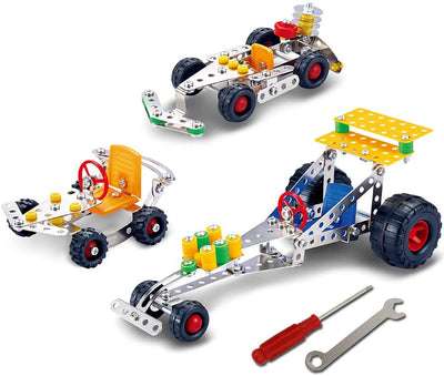 291 Piezas STEM Vehículos Modelo de Aleación de Metal 3 en 1 Juguetes Educativos de Construcción DIY Experimentos Científicos para Niños, Adolescentes y Adultos