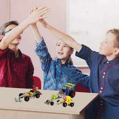 291 Piezas STEM Vehículos Modelo de Aleación de Metal 3 en 1 Juguetes Educativos de Construcción DIY Experimentos Científicos para Niños, Adolescentes y Adultos