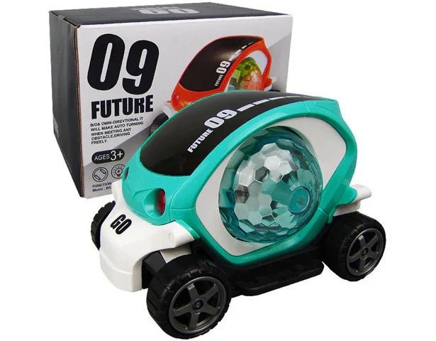 Fidtoy Coche acrobático musical Bump & Go – Coche con luces y movimiento para niños de 2 a 6 años