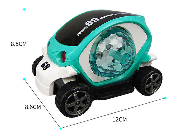 Fidtoy Coche acrobático musical Bump & Go – Coche con luces y movimiento para niños de 2 a 6 años