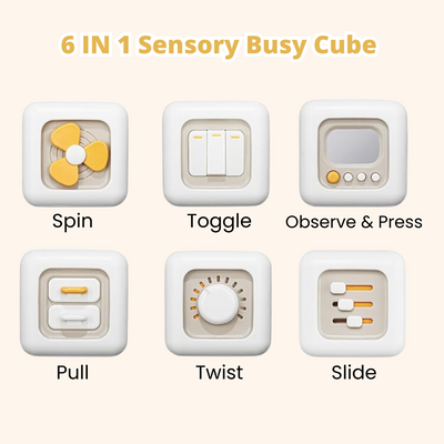 Fidtoy Montessori Busy Cube for Babies and Toddlers
