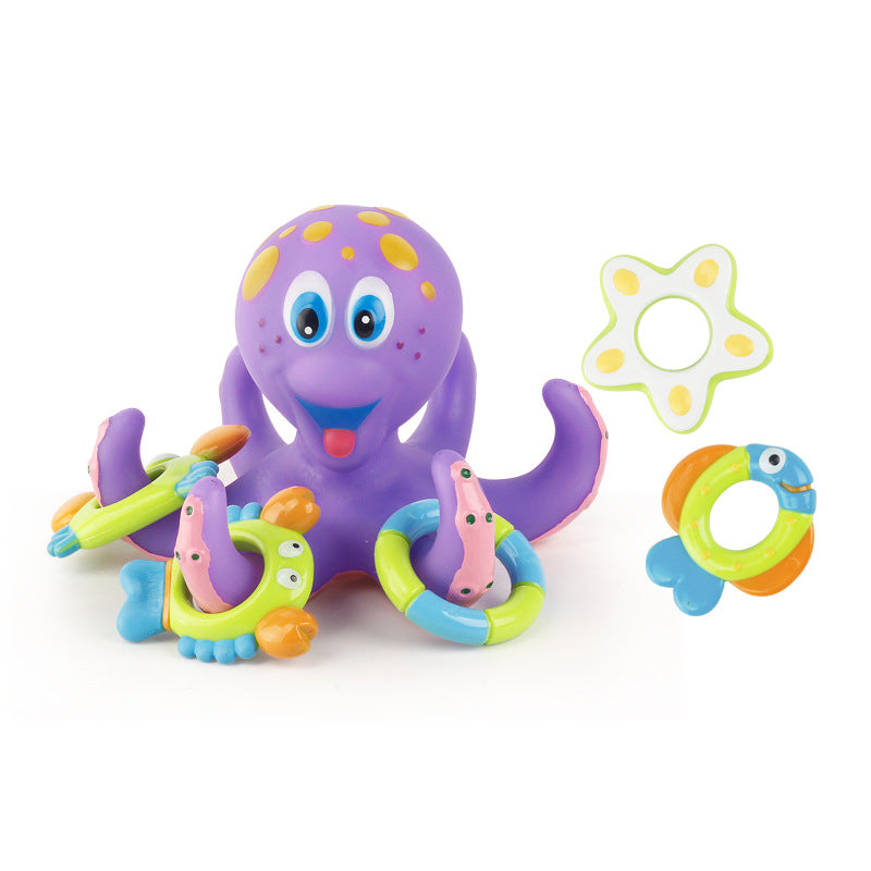 Fidtoy Octopus Bath Toy Set for Toddlers