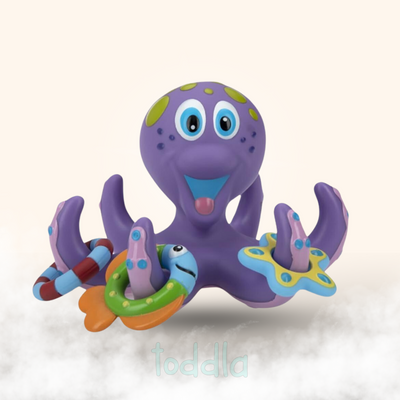 Fidtoy Octopus Bath Toy Set for Toddlers