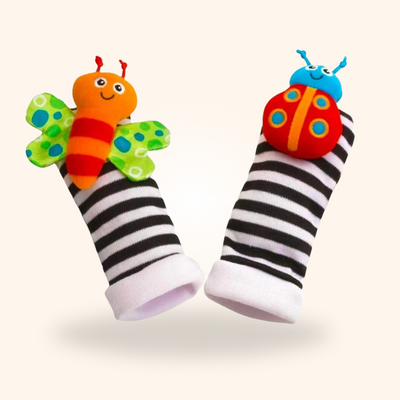 Fidtoy Set de jouets à hochet pour poignet et pied de bébé