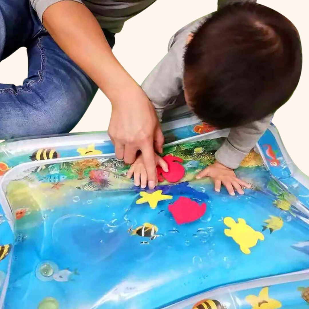 Fidtoy Tummy Time Water Mat for Babies 3-12 Months Sensory Play