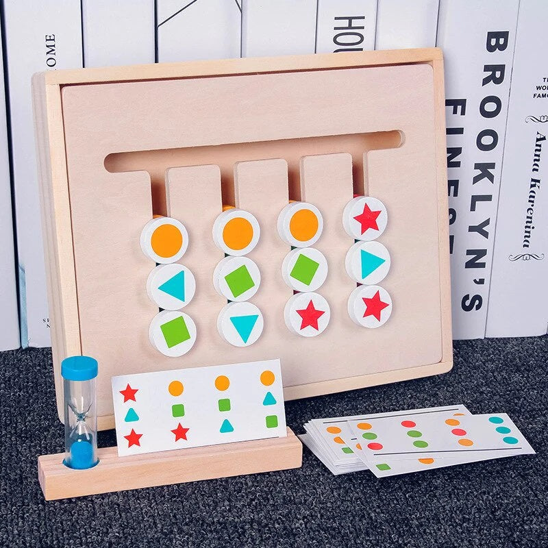 Tablero de juego de rompecabezas deslizante de doble cara