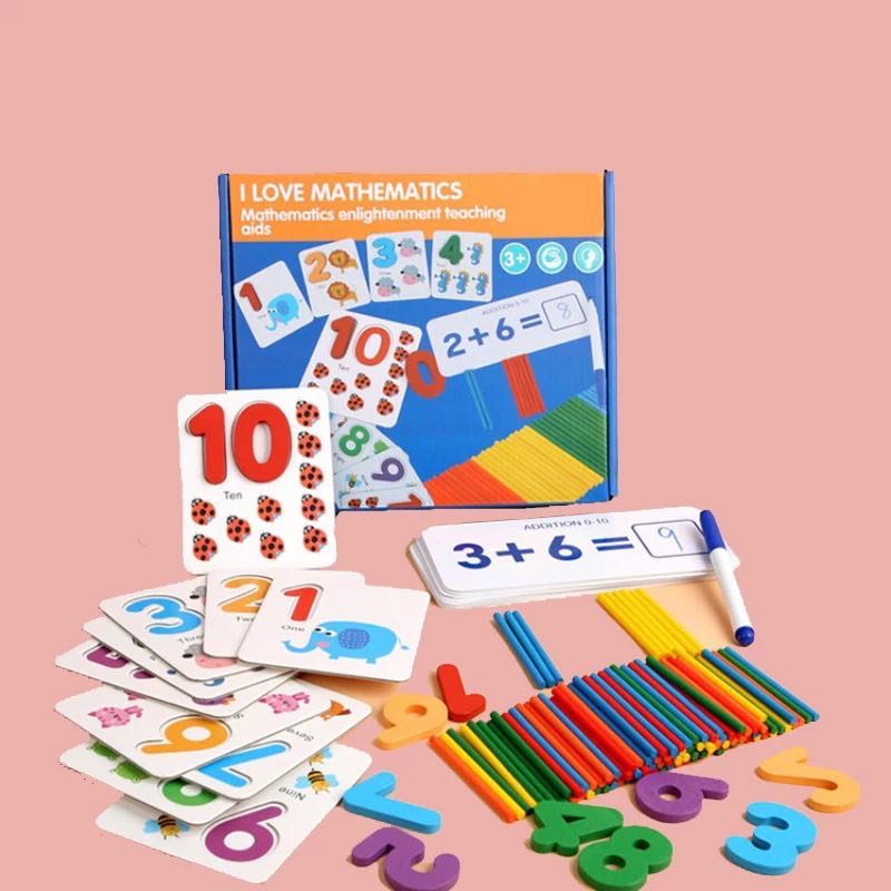 Juego de deletreo del hueco del árbol/Me encantan las matemáticas -Juguetes educativos de matemáticas