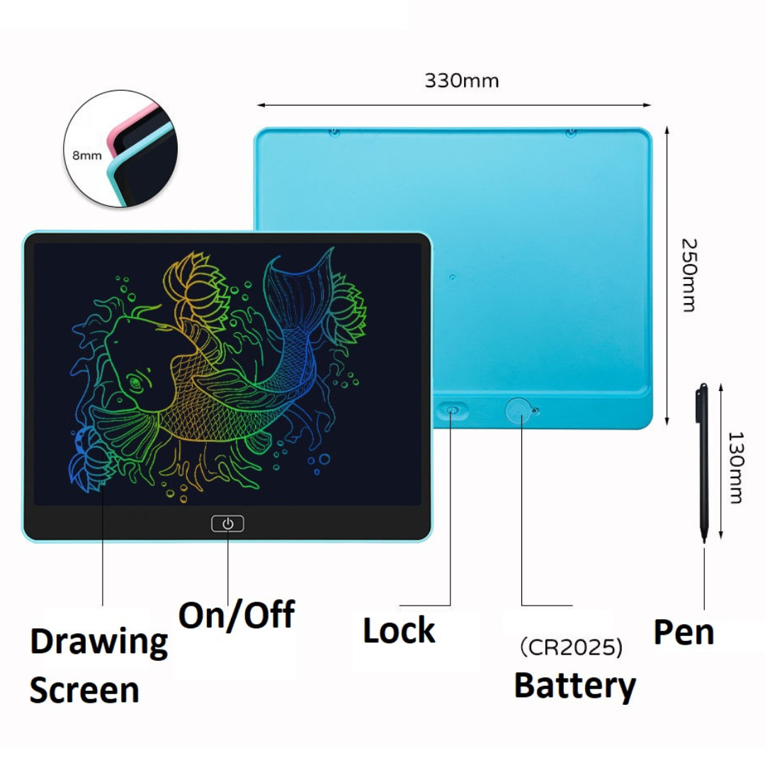 Tableta de dibujo a color LCD portátil Pizarra de escritura