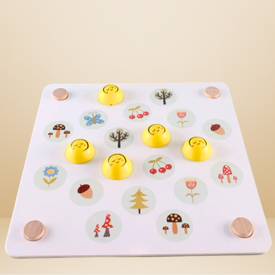 Juego de ajedrez de memoria de madera Jumbo con tarjetas de trazado a juego