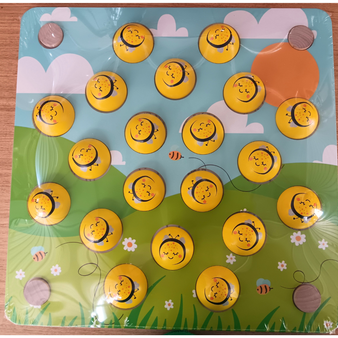 Juego de ajedrez de memoria de madera Jumbo con tarjetas de trazado a juego