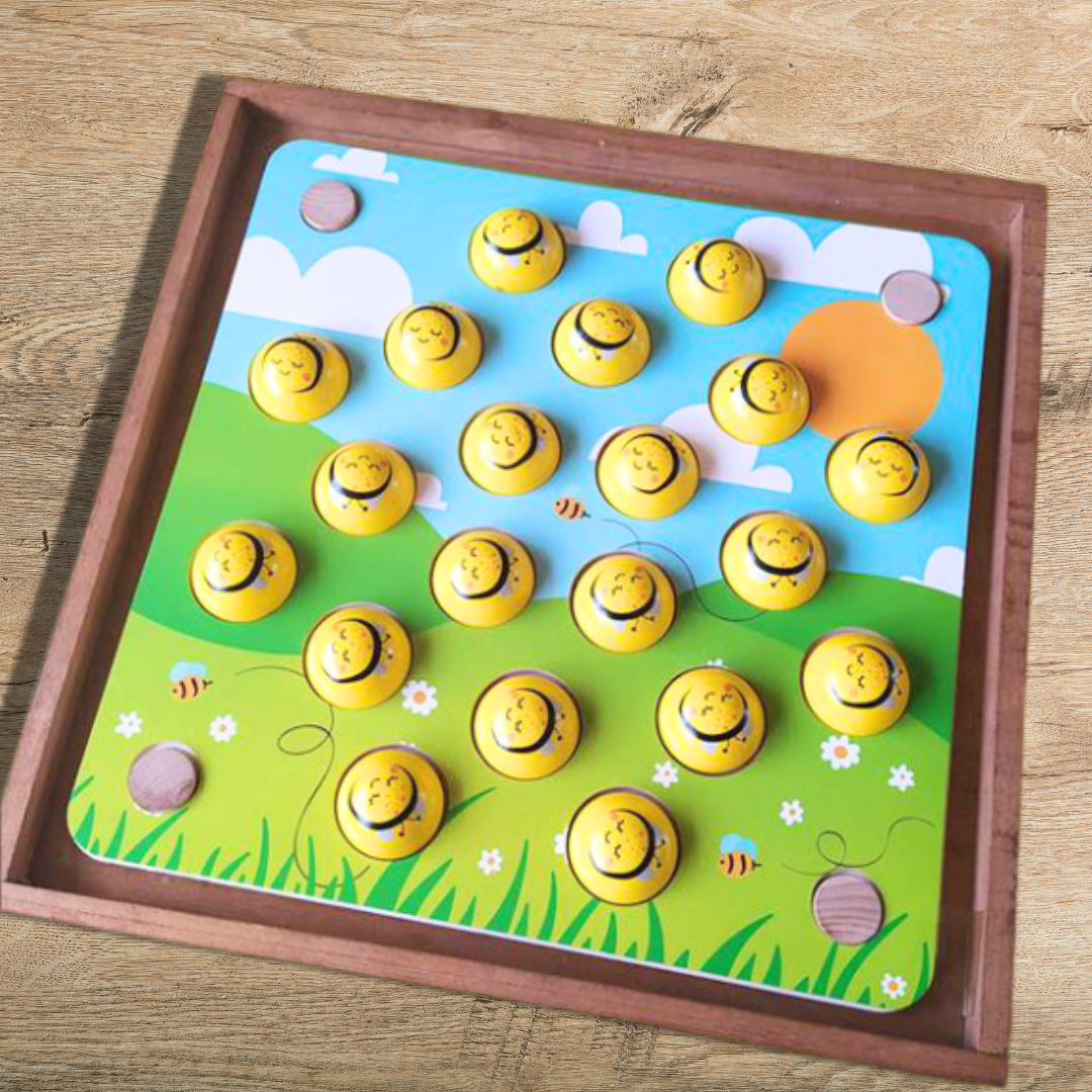 Juego de ajedrez de memoria de madera Jumbo con tarjetas de trazado a juego