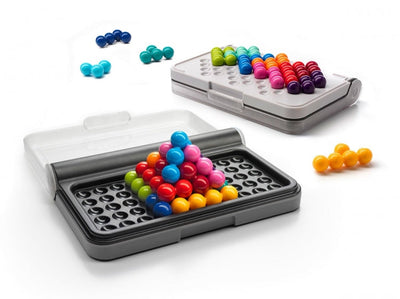 Fidtoy IQ Brainteaser 120 Challenges Travel Puzzle Game with 2D 3D Logic Pieces for Kids
