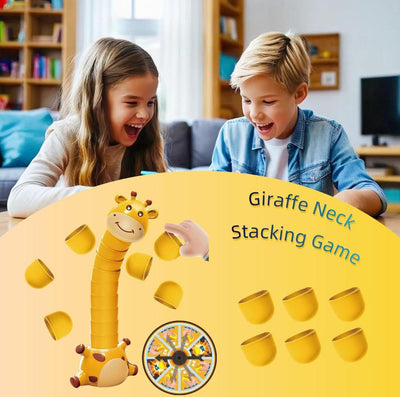 Juego Fidtoy Jirafa Cuello Apilamiento Animal Stack Attack para Niños