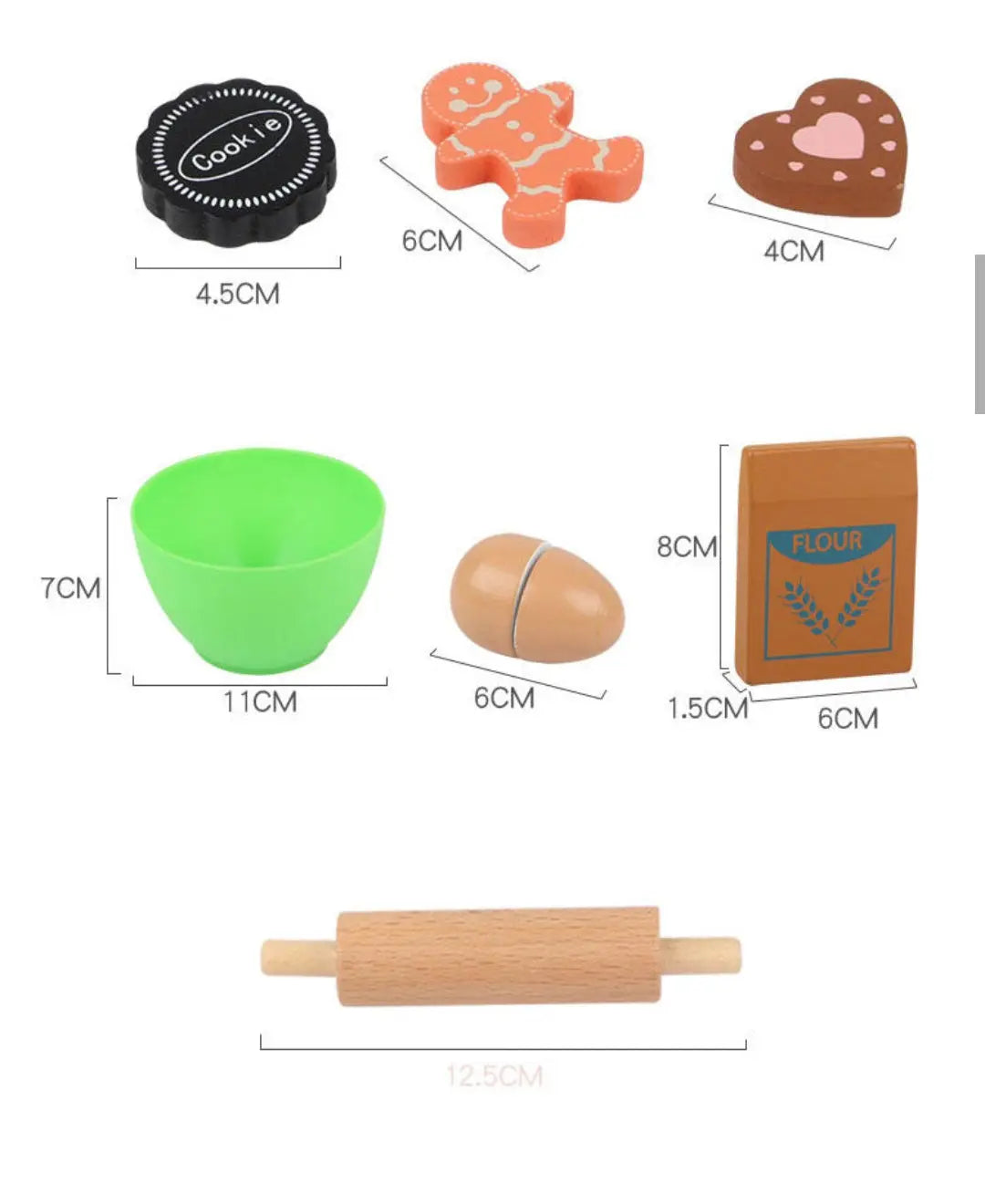 Kit de cuisine en bois pour enfants (fabricant de farine)