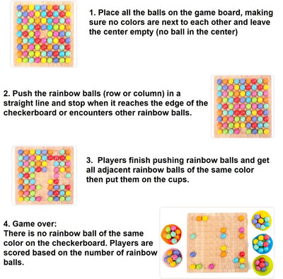 Wooden Board Bead Game