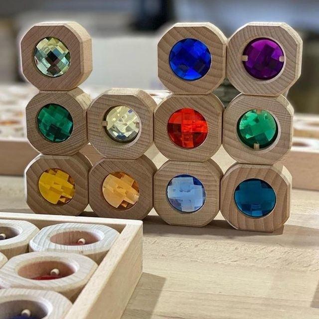 Blocs de gemmes en bois