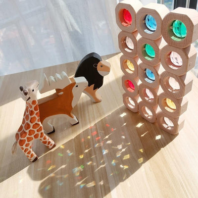 Wooden Gem Blocks