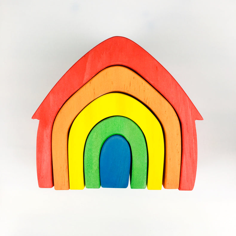 Fidtoy Life Set Wooden Stacking Toy for Kids