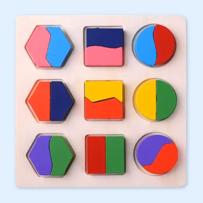 Fidtoy Jeu de Puzzles en Bois Montessori pour Tout-petits Éveil Éducatif