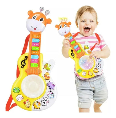 Juguete de guitarra musical Fidtoy Giraffe con luz y sonido para niños