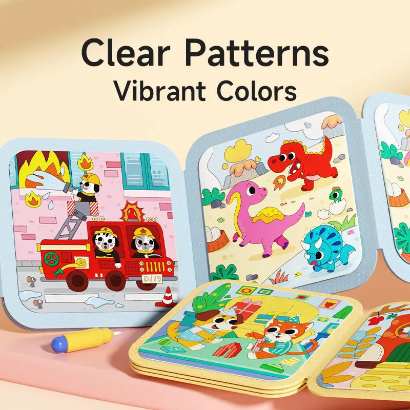 Libro para colorear con agua Montessori V2
