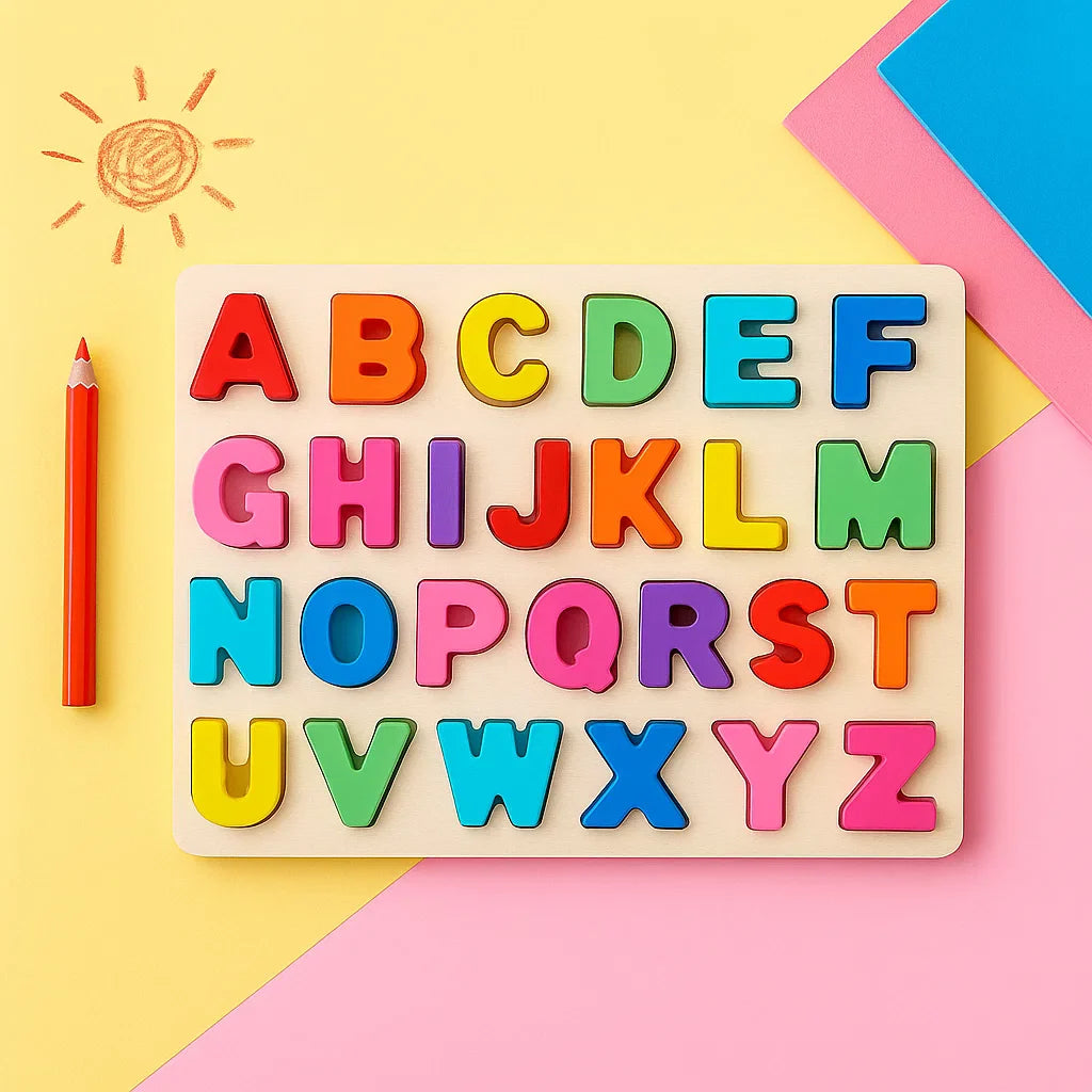 AlphaBlocks – Madera y educativo – Rompecabezas de letras 3D