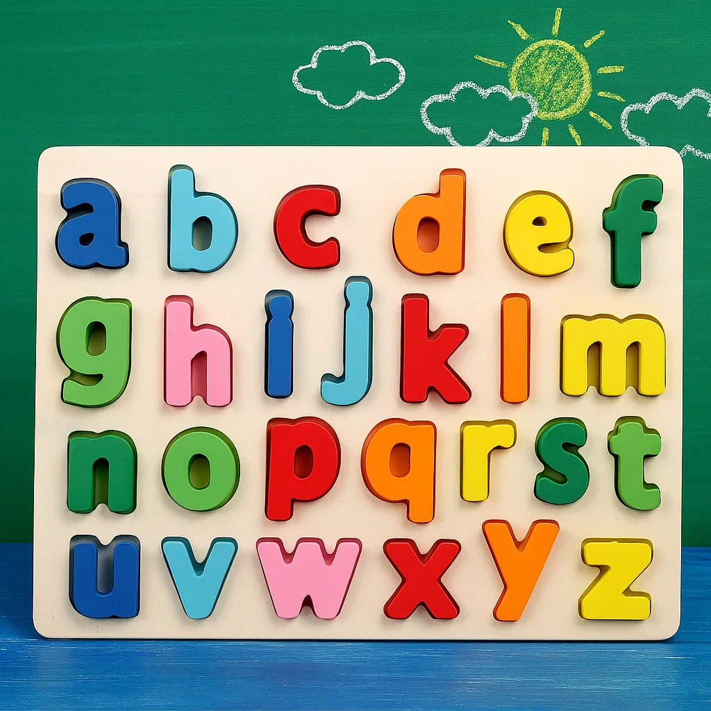 AlphaBlocks – Madera y educativo – Rompecabezas de letras 3D