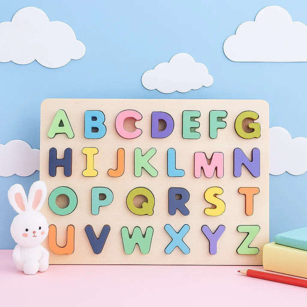 AlphaBlocks – Madera y educativo – Rompecabezas de letras 3D