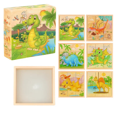 CubePuzzle – Divertido y Educativo – Rompecabezas de Bloques de Madera 3D