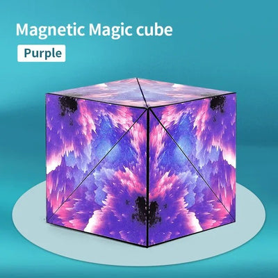 Fidtoy Montessori Magnetic Magic Shapeshifting Cube – STEM Creative Toy for Kids 4+