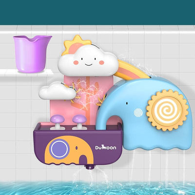 Fidtoy Juguete de agua para el baño con tuberías – Juguete de baño para niños pequeños con tuberías de vertido para jugar con agua