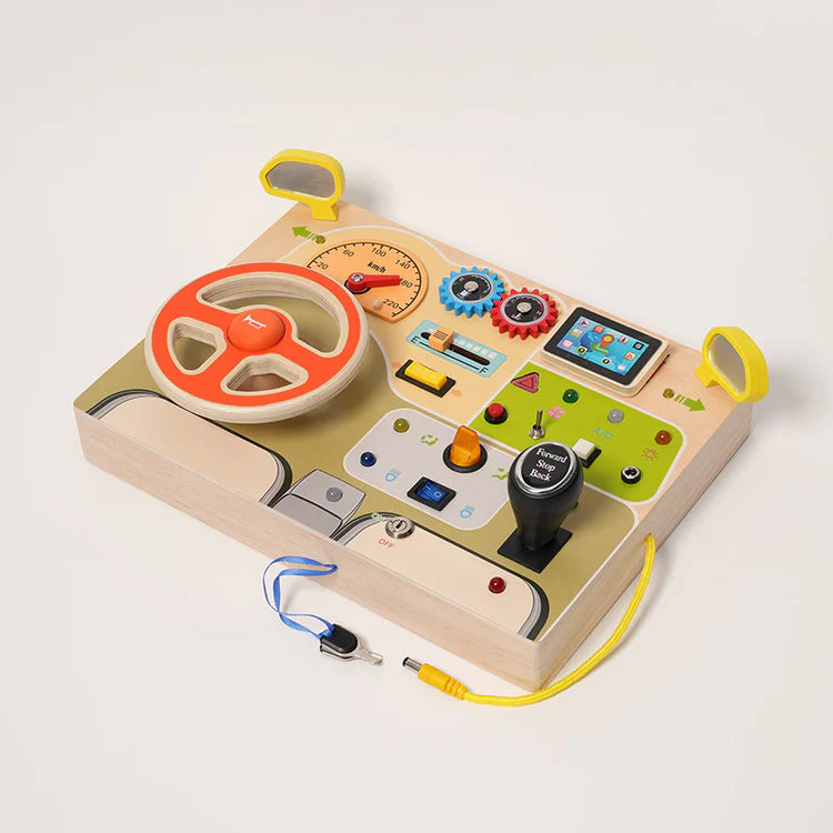 Fidtoy Busy Dashboard - Juguete Montessori Interactivo para Niños