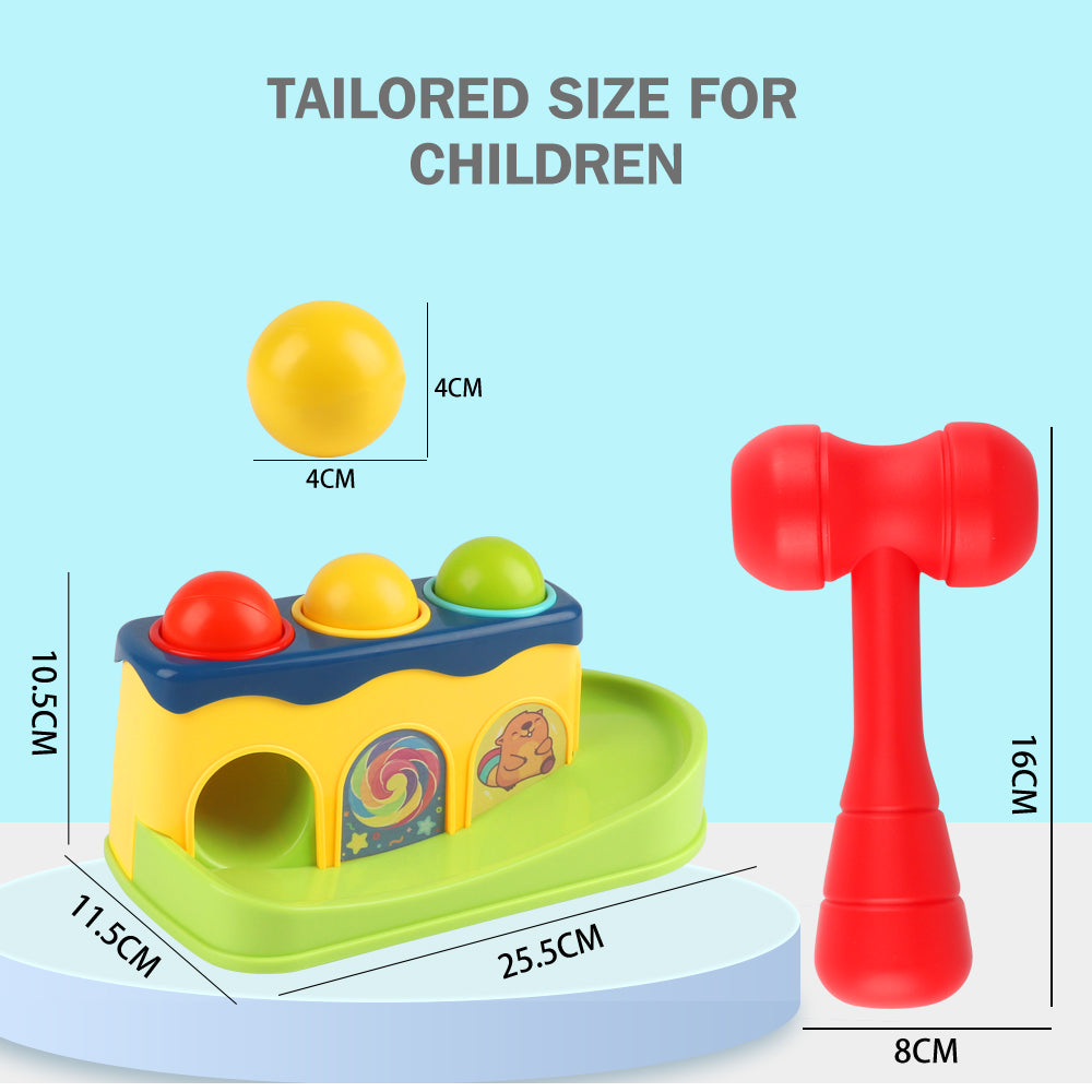 Jouet à marteler Fidtoy pour les tout-petits de 12 mois et plus