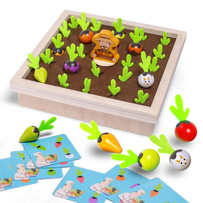 Juego de memoria de tirar zanahorias – Juguete para habilidades motrices finas y de emparejamiento