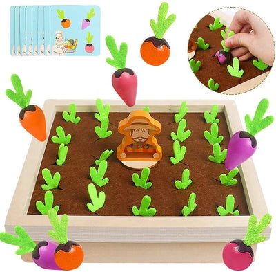 Juego de memoria de tirar zanahorias – Juguete para habilidades motrices finas y de emparejamiento