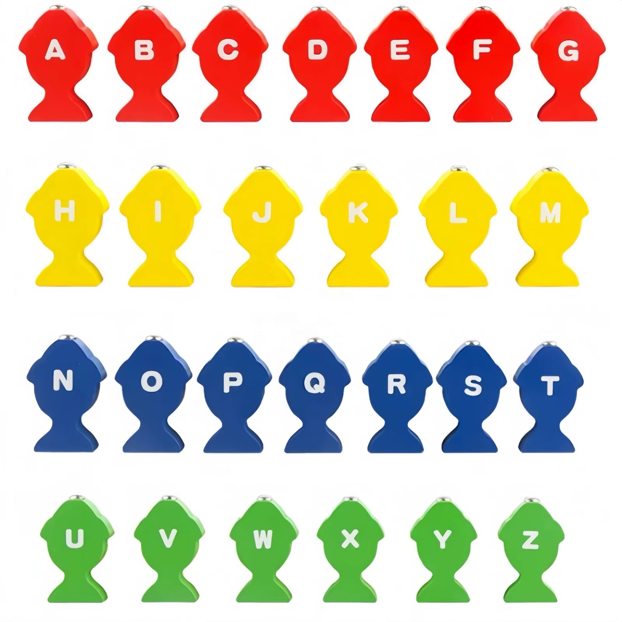 Jeu de pêche magnétique des lettres de l'alphabet et Jeu de tri des perles sur chenille – Activité d'inspiration Montessori pour la reconnaissance des lettres, le tri et la motricité fine