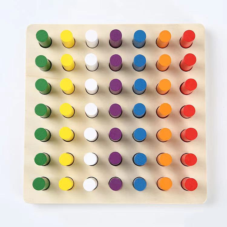 Montessori Wooden Cylinder Socket Blocks-Best montessori toys