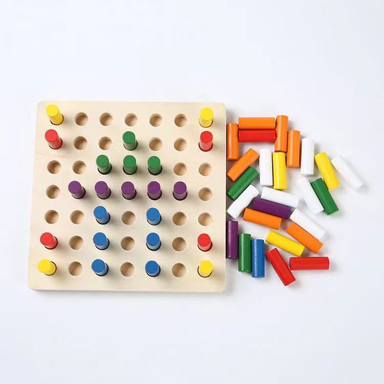 Montessori Wooden Cylinder Socket Blocks-Best montessori toys