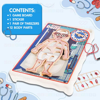 Electronic Crazy Doctor Human Body Organ Surgery Operation Kit - 953