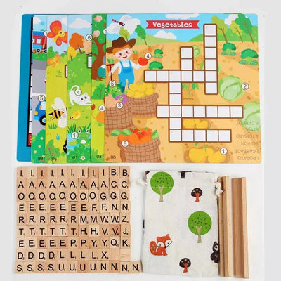 Jeu de mots croisés et de Scrabble pour enfants