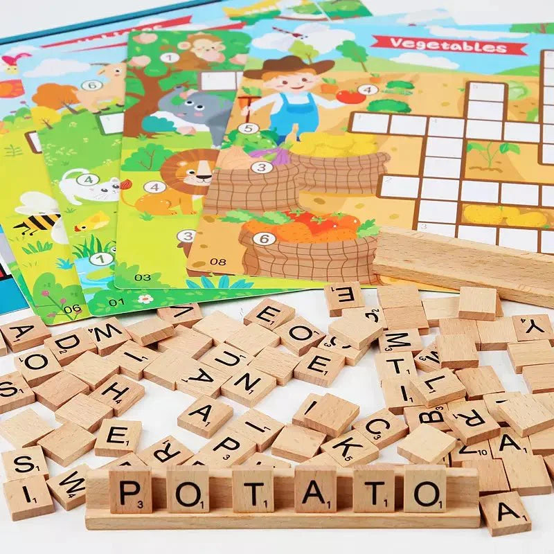 Jeu de mots croisés et de Scrabble pour enfants