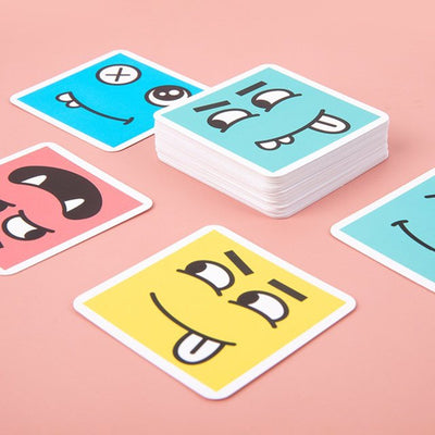 Fidtoy Wooden Face Changing Magic Cube Puzzle with Buzzer for Kids | Expression Matching Game, Montessori Brain Teaser, Pattern Cards & Fine Motor Tabletop Toy Age 3-8