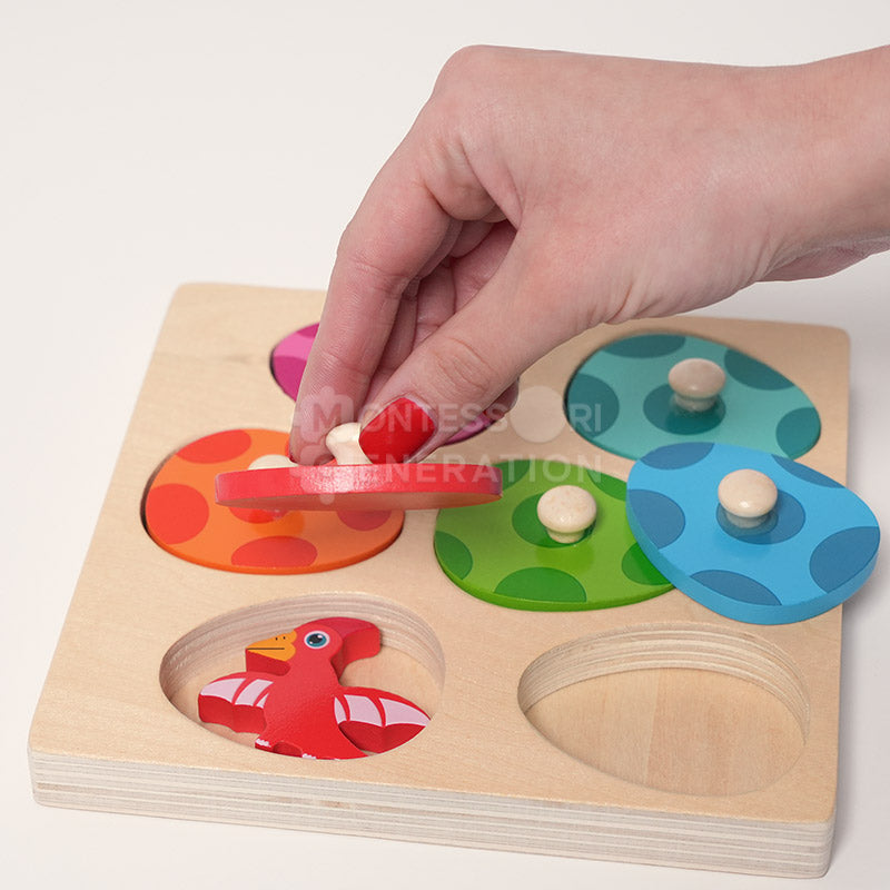 Fidtoy Dino Hatch and Match Puzzle for Toddlers 2+