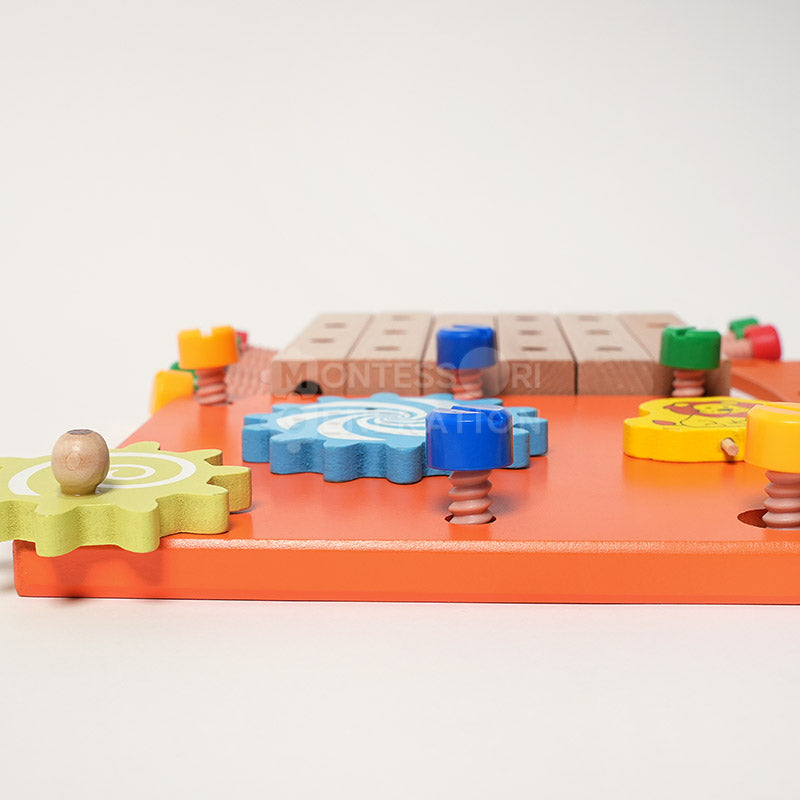 Fidtoy Chaise de construction en bois pour enfants de 3 ans et plus