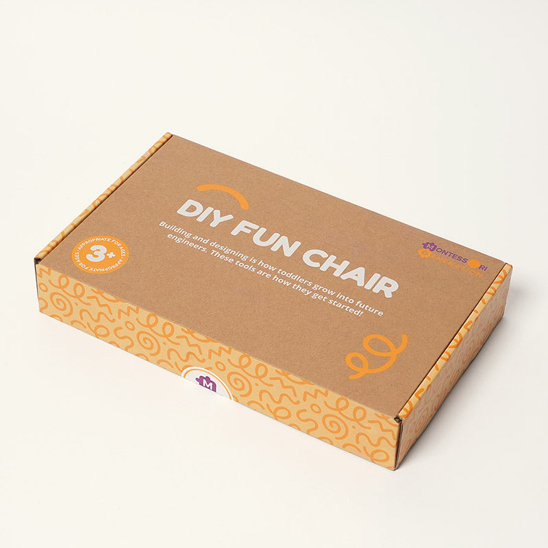Fidtoy Chaise de construction en bois pour enfants de 3 ans et plus