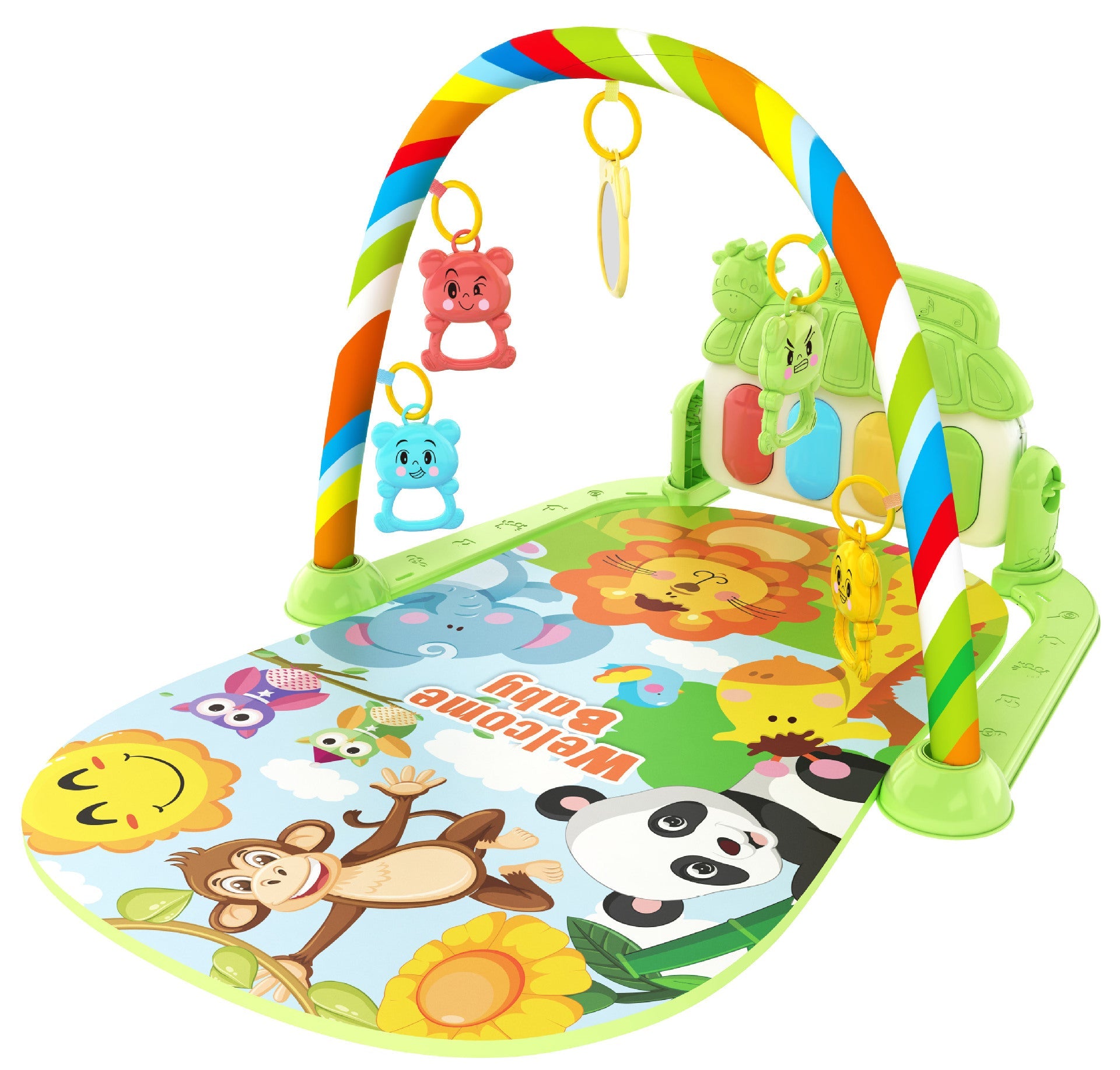 Tapis de jeu musical Fidtoy pour bébés et tout-petains – Jouets d'éveil interactifs et sensoriels